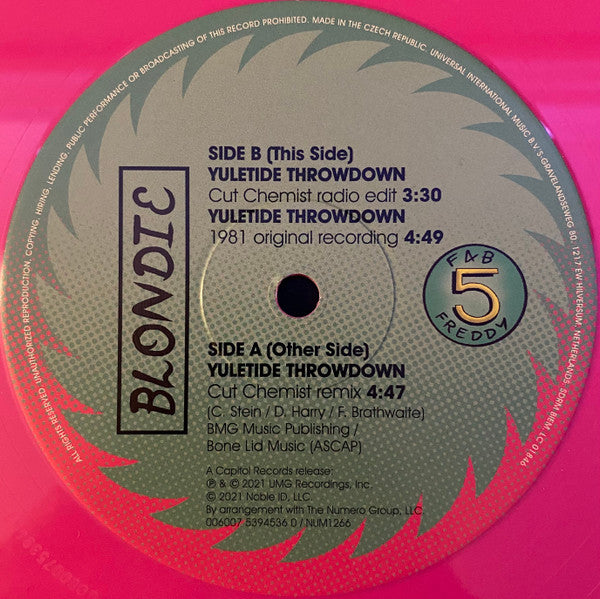 Blondie : Yuletide Throwdown (12", EP, Ltd, RE, RM, Mag)
