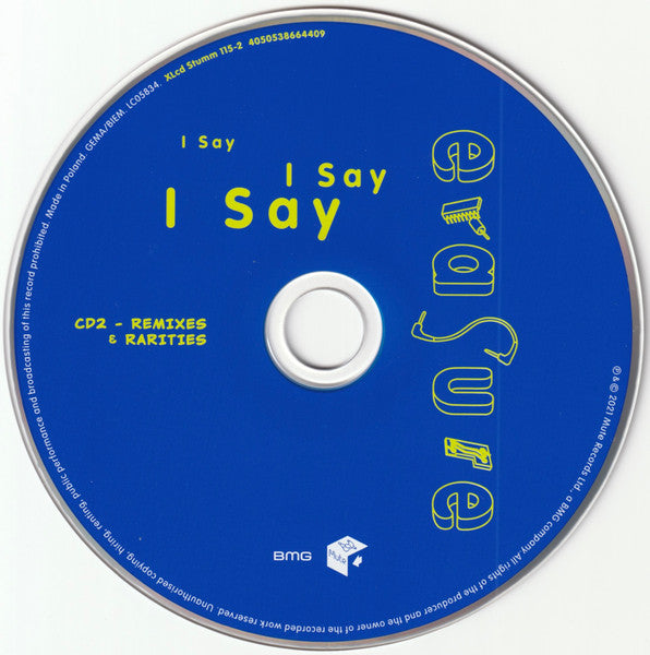 Erasure : I Say I Say I Say (CD, Album, RE, RM + CD, Comp, RM + Exp)