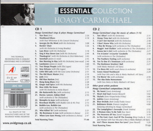 Hoagy Carmichael : The Essential Collection (2xCD, Comp)
