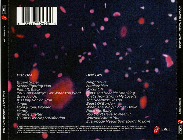 The Rolling Stones : Live Licks (2xCD, Album, RM)