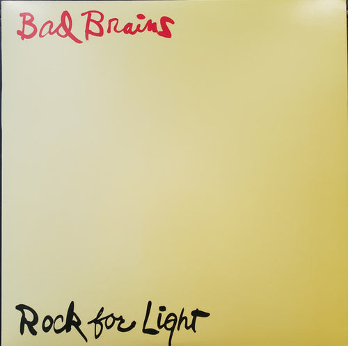 Bad Brains : Rock For Light (LP, Album, RE, RM, Yel)