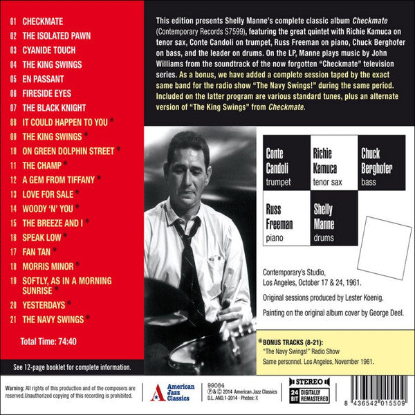 Shelly Manne & His Men : Shelly Manne & His Men Play "Checkmate" plus 14 bonus tracks (CD, Album, RE, RM)