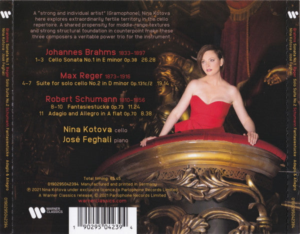 Johannes Brahms, Max Reger, Robert Schumann, Nina Kotova, Jose Feghali : Brahms Reger Schumann (CD)