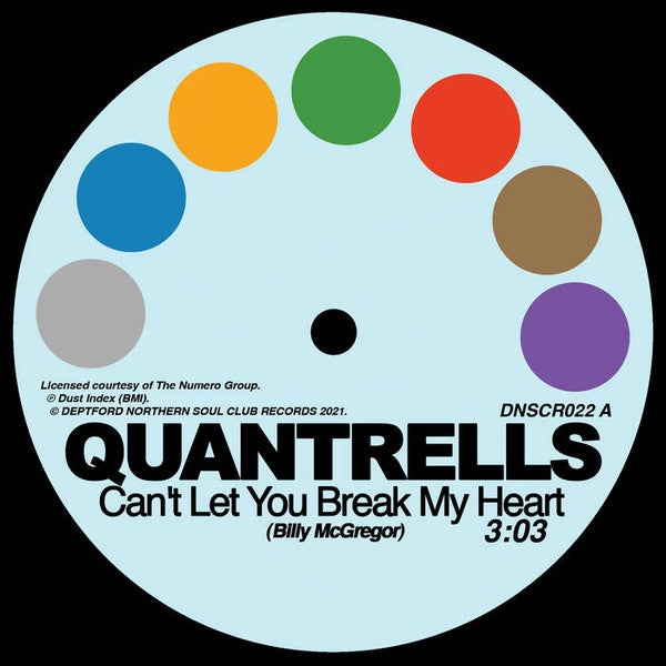 Quantrells / Promise (4) : Can't Let You Break My Heart / I'm Not Ready For Love (7", Single)