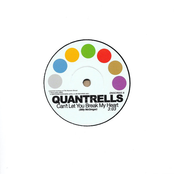 Quantrells / Promise (4) : Can't Let You Break My Heart / I'm Not Ready For Love (7", Single)