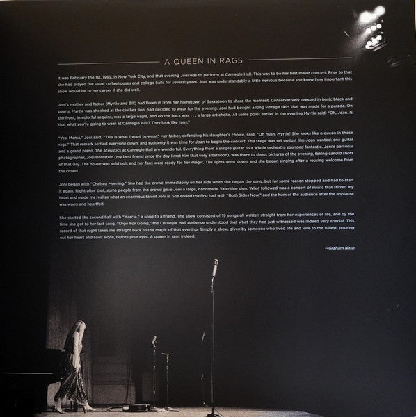 Joni Mitchell : Live At Carnegie Hall - 1969 (3xLP, Ltd)