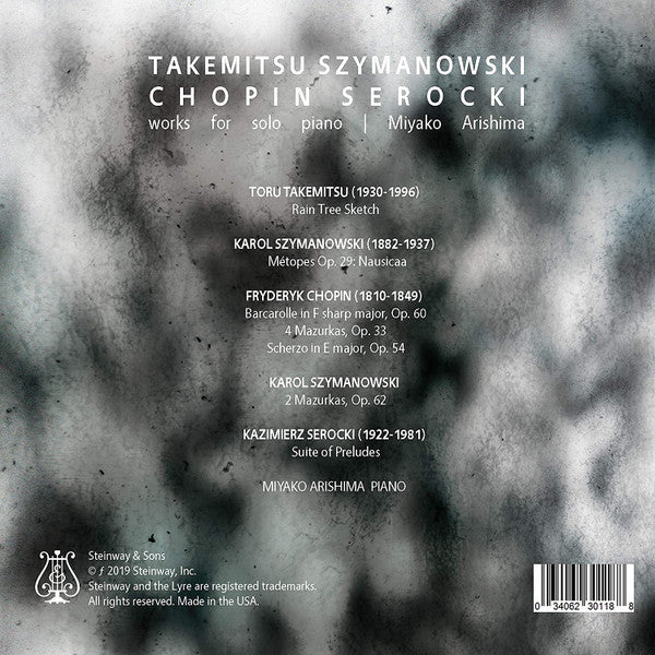 Toru Takemitsu, Karol Szymanowski, Frédéric Chopin, Kazimierz Serocki, Miyako Arishima : Works For Solo Piano (CD, Album)