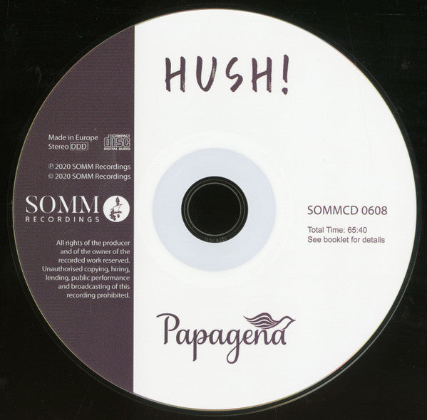 Papagena : Hush! (CD, Album)