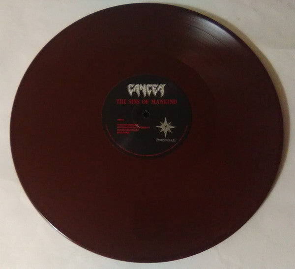Cancer (3) : The Sins Of Mankind (LP, Album, Ltd, RE, Mah)