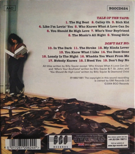 Billy Squier : Tale Of The Tape / Don't Say No (CD, Comp, RE, O-C)