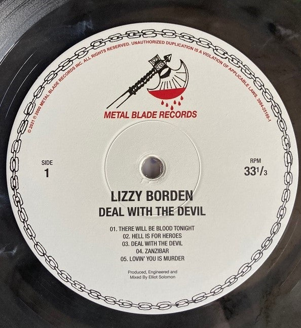 Lizzy Borden : Deal With The Devil (LP, Album, Ltd, RE, RM, Cle)