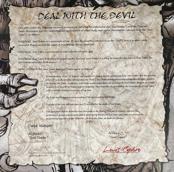 Lizzy Borden : Deal With The Devil (LP, Album, Ltd, RE, RM, Cle)