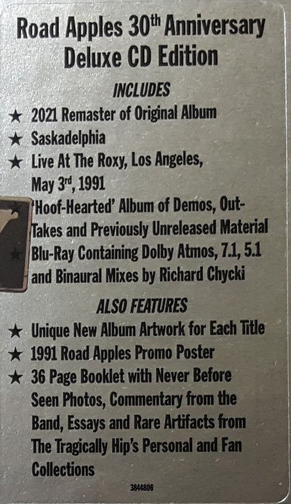The Tragically Hip : Road Apples (30th Anniversary Deluxe CD Edition) (CD, Album, RE, RM + CD, EP, RE + CD, Album + CD, C)