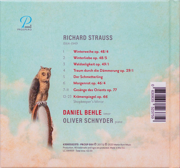 Richard Strauss, Daniel Behle, Oliver Schnyder : Un-erhört = Out-rageous (Krämerspiegel And Other Songs) (CD, Album, Ltd)