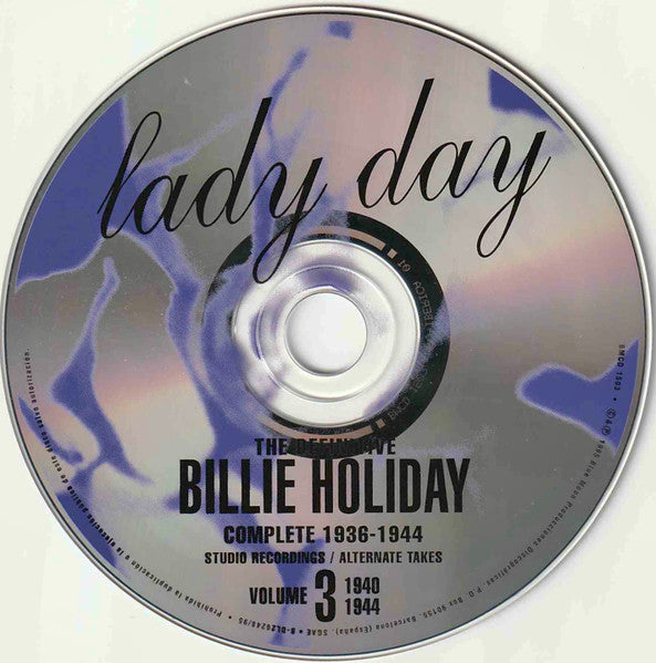Billie Holiday :  Complete 1938-1944 Studio Recordings / Alternate Takes - Volume 3 - 1940-1944 (CD, Comp)