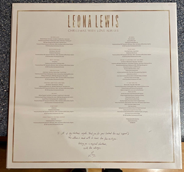 Leona Lewis : Christmas, With Love Always (LP, Album, RE, Whi)