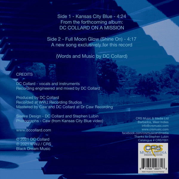 David Collard : Kansas City Blue (7", Single, Ltd)