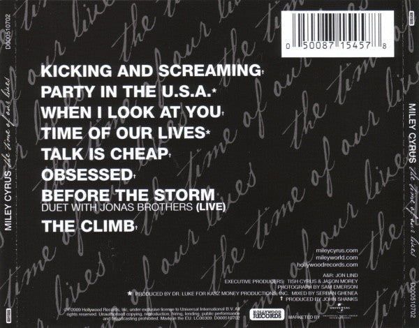 Miley Cyrus : The Time Of Our Lives (CD, EP)