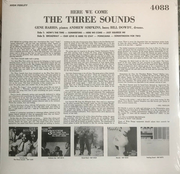 The 3 Sounds* : Here We Come (LP, Album, Mono, Ltd, RE, RM, Unofficial, 180)