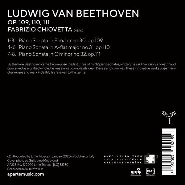 Ludwig van Beethoven, Fabrizio Chiovetta : Op.109,110,111 (CD, Album)