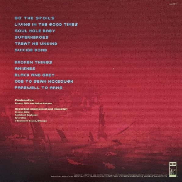 Naked Raygun : Over The Overlords (LP, Album, Ltd, Red)