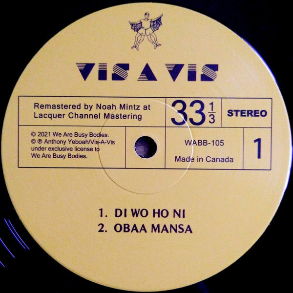 Vis A Vis : Di Wo Ho Ni (LP, Album, Ltd, RE, RM)