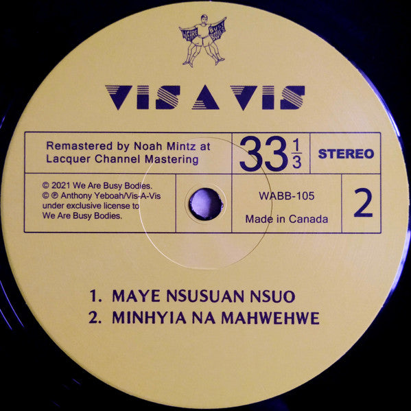 Vis A Vis : Di Wo Ho Ni (LP, Album, Ltd, RE, RM)