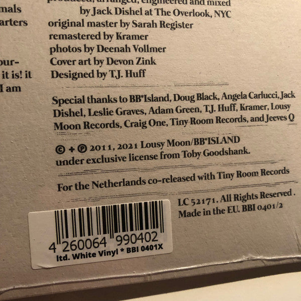 Toby Goodshank : Truth Jump Fall (LP, Ltd, RM, Whi)