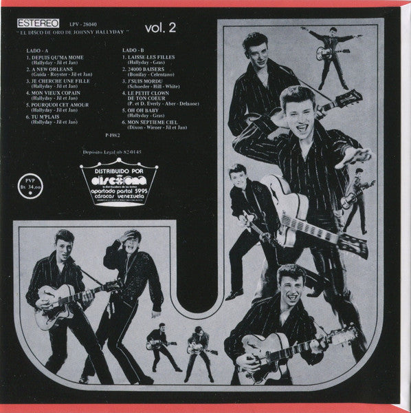 Johnny Hallyday : Le Disque D'Or De Johnny Hallyday Volumen 2 (CD, Comp, Ltd, RE, Car)