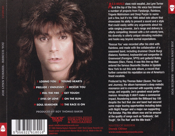 Joe Lynn Turner : Rescue You (CD, Album, RE, RM)