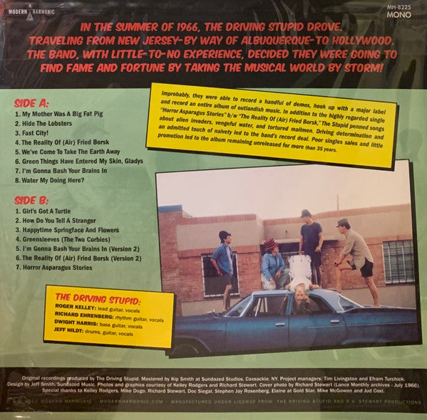 The Driving Stupid : Horror Asparagus Stories (LP, Album, Mono, RE, Gre)