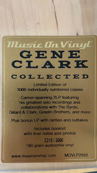 Gene Clark : Collected (3xLP, Album, Comp, Ltd, Num, 180)