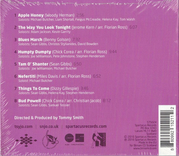 The Tommy Smith Youth Jazz Orchestra : Effervescence (CD, Album)