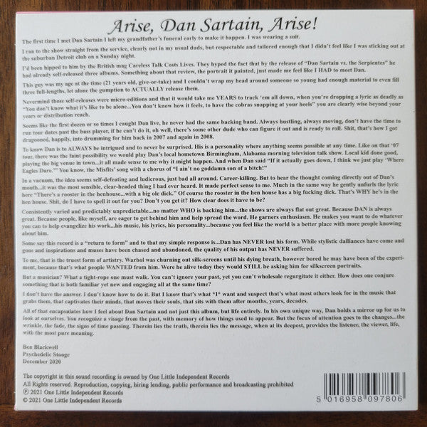 Dan Sartain : Arise, Dan Sartain, Arise! (CD, Album)