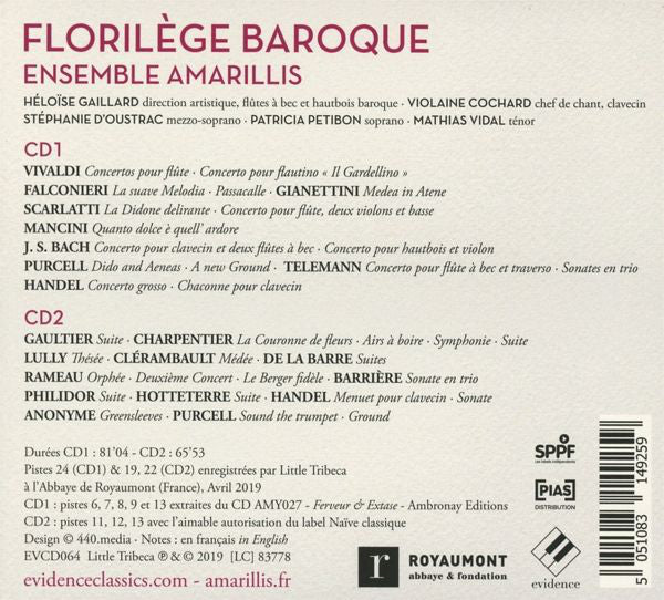 Amarillis, Héloïse Gaillard : Florilège Baroque  (CD, Comp)