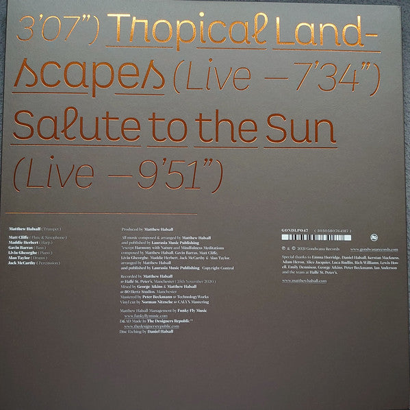 Matthew Halsall : Salute To The Sun (Live At Hallé St. Peter's) (LP + LP, S/Sided + Album, Ltd)