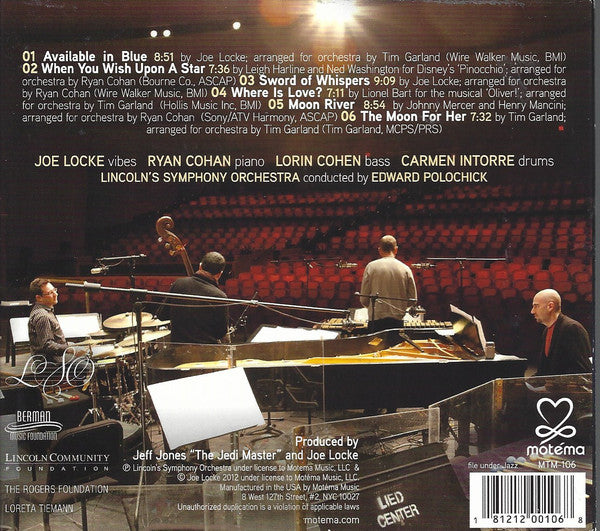 Joe Locke Quartet With Lincoln's Symphony Orchestra : Wish Upon A Star (CD, Album)