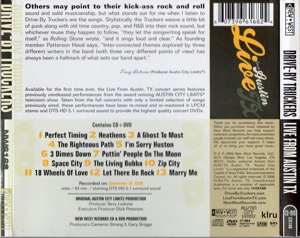 Drive-By Truckers : Live From Austin TX (CD, Album + DVD, NTSC, DTS)