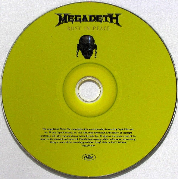 Megadeth : Rust In Peace (CD, Album, RE, RM)