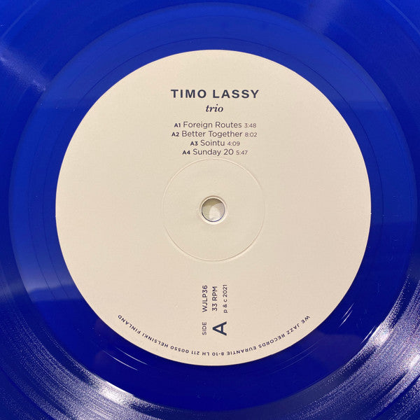 Timo Lassy : Trio (LP, Album, Blu)
