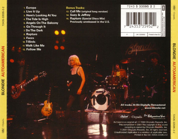Blondie : Autoamerican (CD, Album, RE, RM)