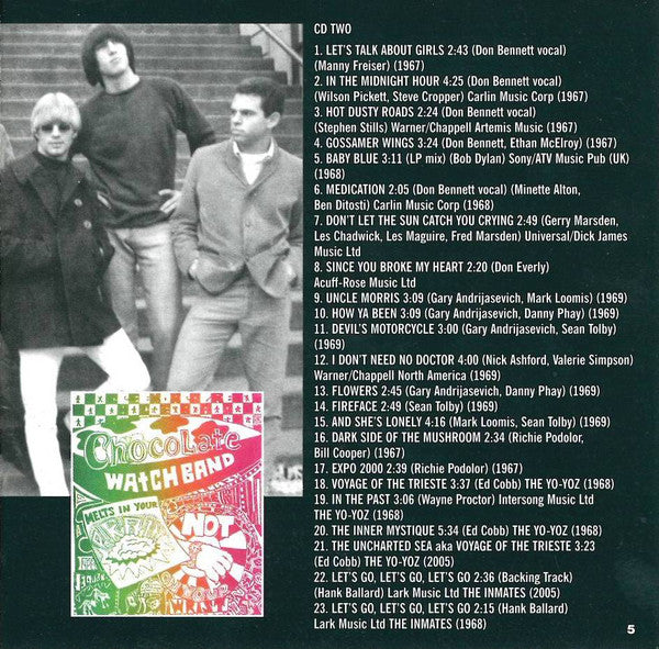 The Chocolate Watchband : Melts In Your Brain...Not On Your Wrist! (2xCD, Comp)
