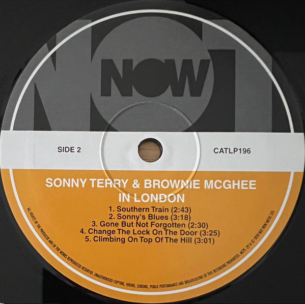 Sonny Terry & Brownie McGhee : In London (LP, Album, RE)