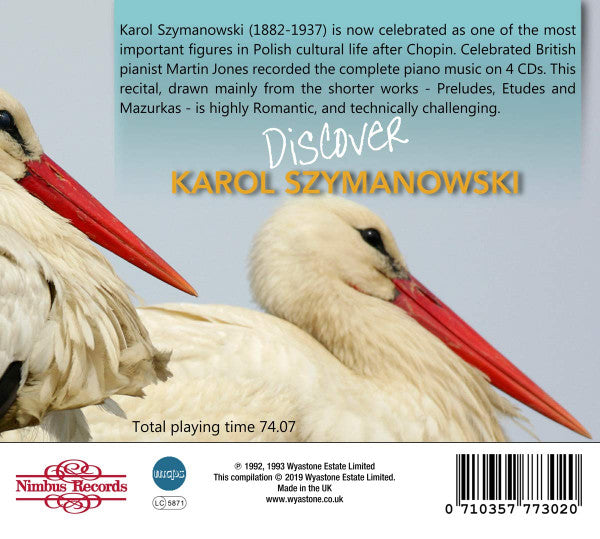 Martin Jones (3), Karol Szymanowski : The Best Of Martin Jones: Discover Karol Szymanowski (CD, Comp)