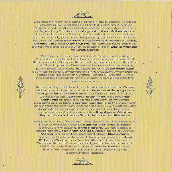 Alex Malheiros : Tempos Futuros (CD, Album)