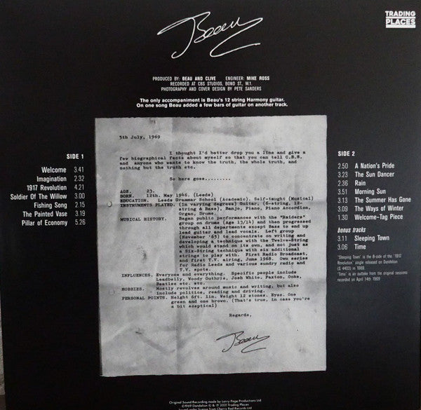 Beau (5) : Beau (LP, Album, RE)