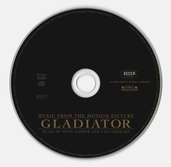 Hans Zimmer And Lisa Gerrard : Gladiator: Music From The Motion Picture - Special Anniversary Edition (CD, Album, RE + CD, Album, Enh, RE + Comp)