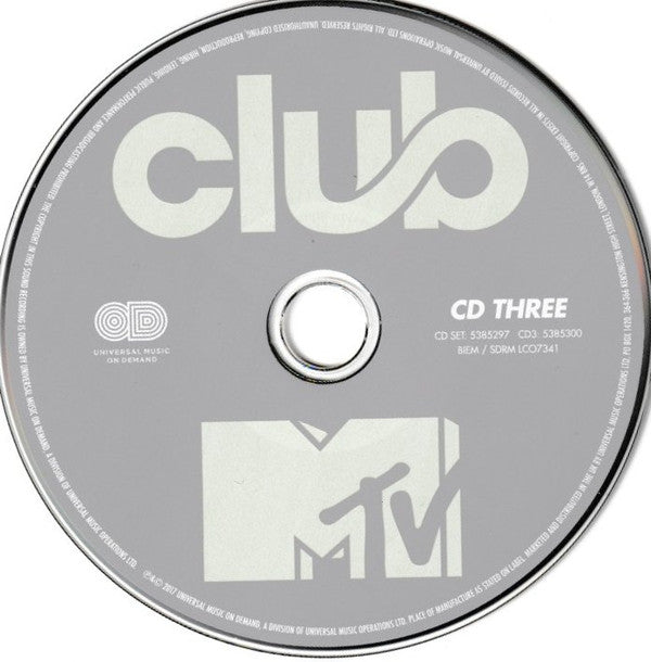 Various : Club MTV Dance Anthems (3xCD, Comp, Mixed, Dig)