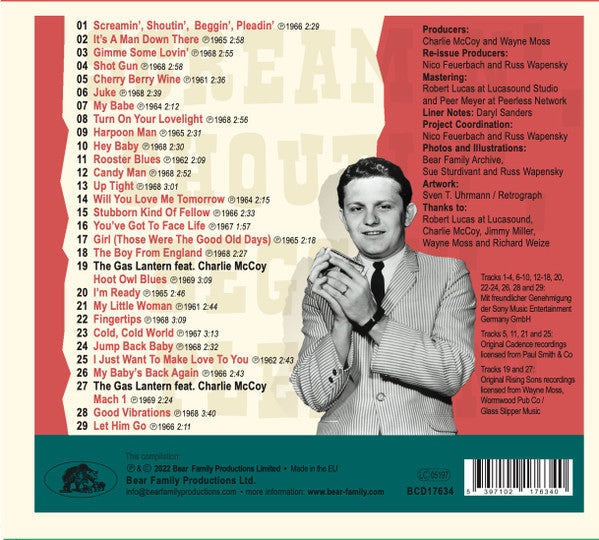 Charlie McCoy And The Escorts : Screamin', Shoutin', Beggin', Pleadin' (The Rock 'n' Soul Recordings from 1961-69) (CD, Comp)
