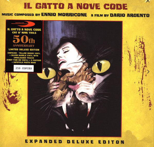 Ennio Morricone : Il Gatto A Nove Code - Original Motion Picture Soundtrack (2xLP, Album, Dlx, Ltd, Yel)